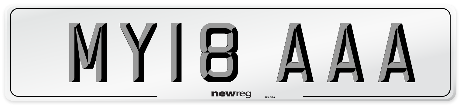 MY18 AAA Number Plate from New Reg